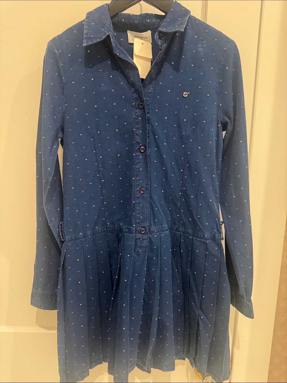 Gucci Kids Denim multi color Confetti Dress Size 10 GG Italy - Picture 1 of 17